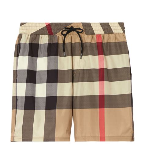 burberry zwembroek 68|Check Swim Shorts in Sand .